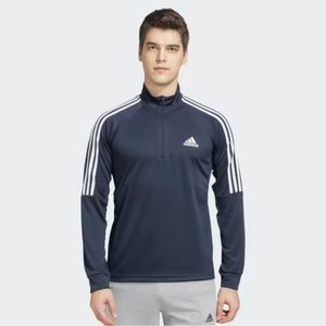 Adidas Navy Blue Men's Golf Quarter Zip Medium